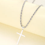 Minimalist Stainless Steel Cross Choker
