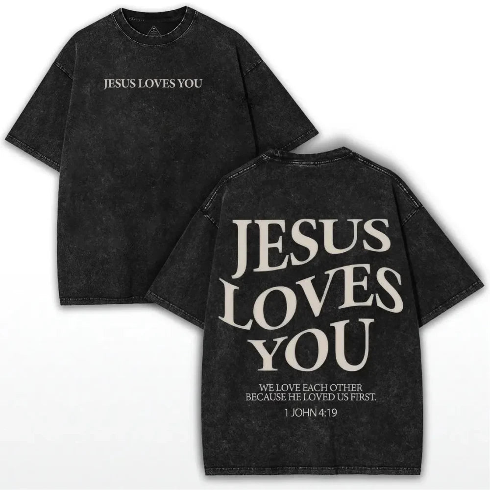 Vintage Washed Christian Graphic Tee