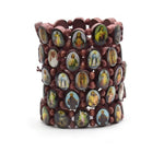 Wooden Saint Bead Bracelet