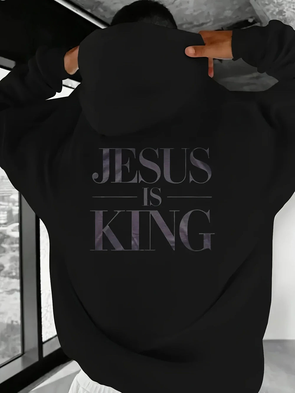 Jesus Is King Black Hoodie