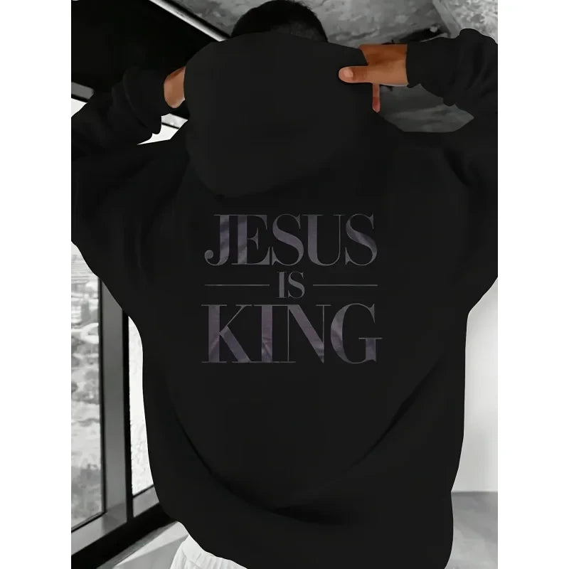 Jesus Is King Black Hoodie