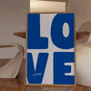 Blue Love Canvas Wall Art