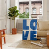 Blue Love Canvas Wall Art