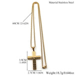 Stainless Steel Cross Pendant Necklace
