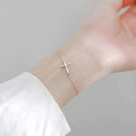 Stainless Steel Cross Charm Bracelet