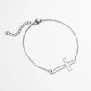 Stainless Steel Cross Charm Bracelet