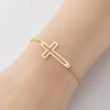 Stainless Steel Cross Charm Bracelet