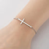 Stainless Steel Cross Charm Bracelet