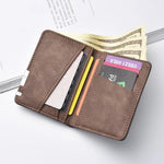 Mens Vintage Suede Bifold Wallet