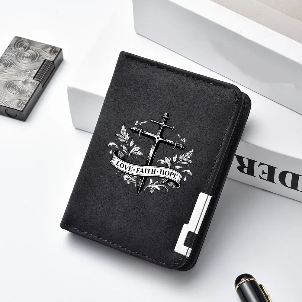 Mens Vintage Suede Bifold Wallet