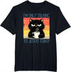 Funny Christian Black-Cat Cotton T-Shirt