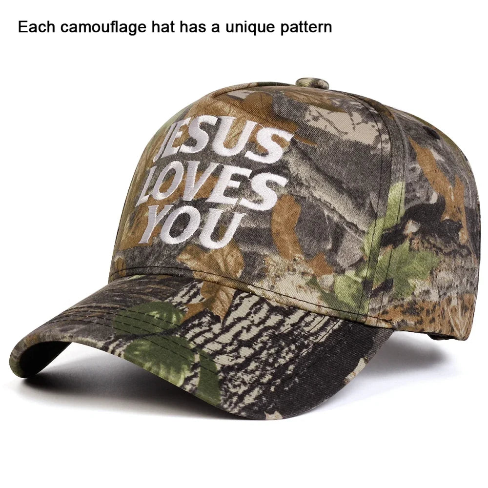 Jesus Loves You Embroidery Baseball Cap