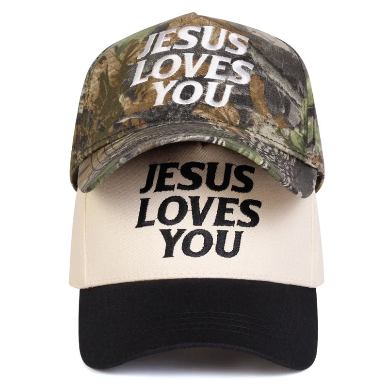 Jesus Loves You Embroidery Baseball Cap