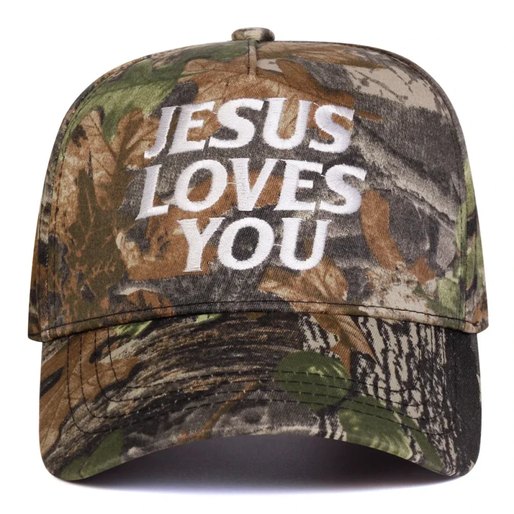 Jesus Loves You Embroidery Baseball Cap