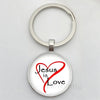 Jesus Logo Glass Car Keychain
