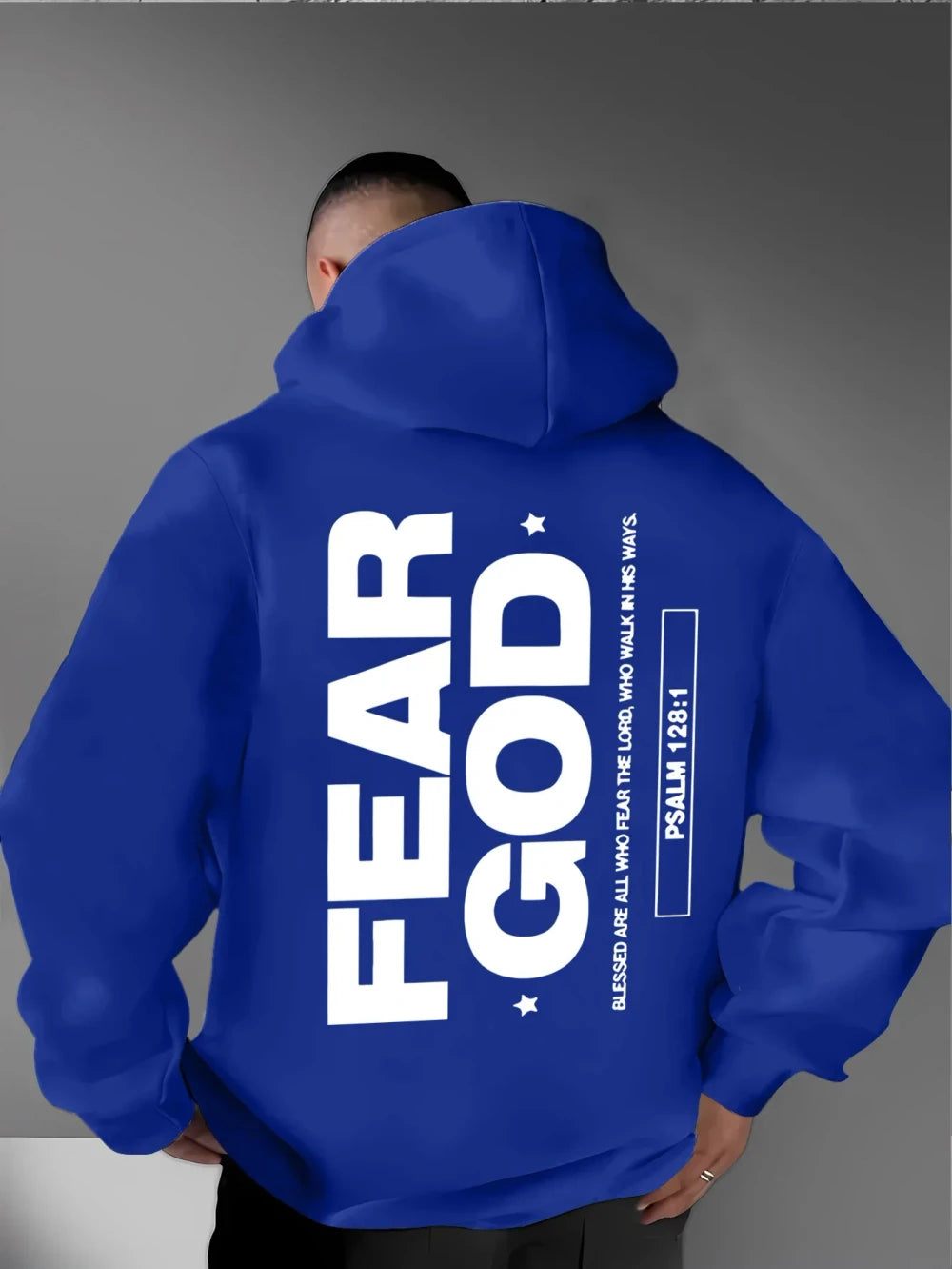 Mens Fleece Christian Faith Hoodie