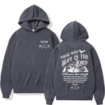 Fleece Warm Letter Print Hoodie