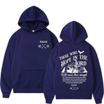 Fleece Warm Letter Print Hoodie