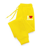 I Love Jesus Casual Printed Sports Pants