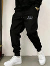 Graphic Print Tapered Sweatpants