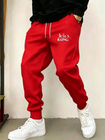 Graphic Print Tapered Sweatpants