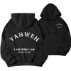 Letter Print Fleece Hooded Sweatshirt