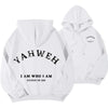 Letter Print Fleece Hooded Sweatshirt