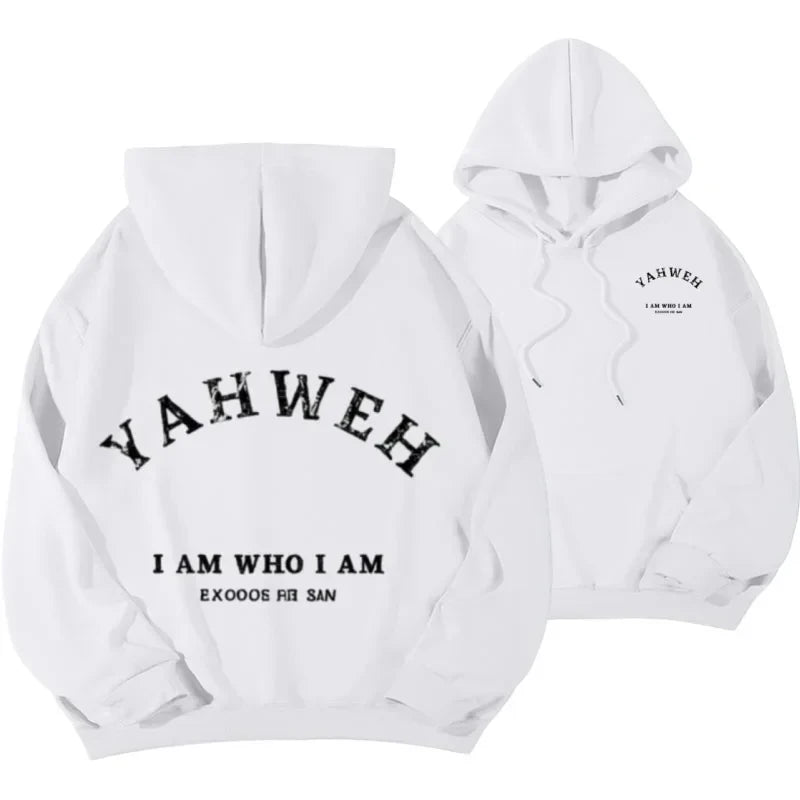 Letter Print Fleece Hooded Sweatshirt