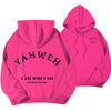 Letter Print Fleece Hooded Sweatshirt