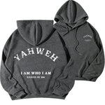 Letter Print Fleece Hooded Sweatshirt