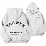 Letter Print Fleece Hooded Sweatshirt