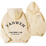 Letter Print Fleece Hooded Sweatshirt