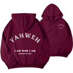 Letter Print Fleece Hooded Sweatshirt