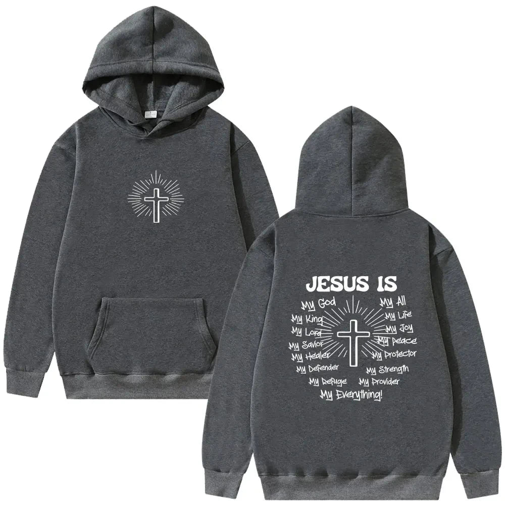 Oversized Faith Graphic Hoodie