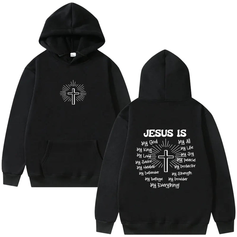 Oversized Faith Graphic Hoodie