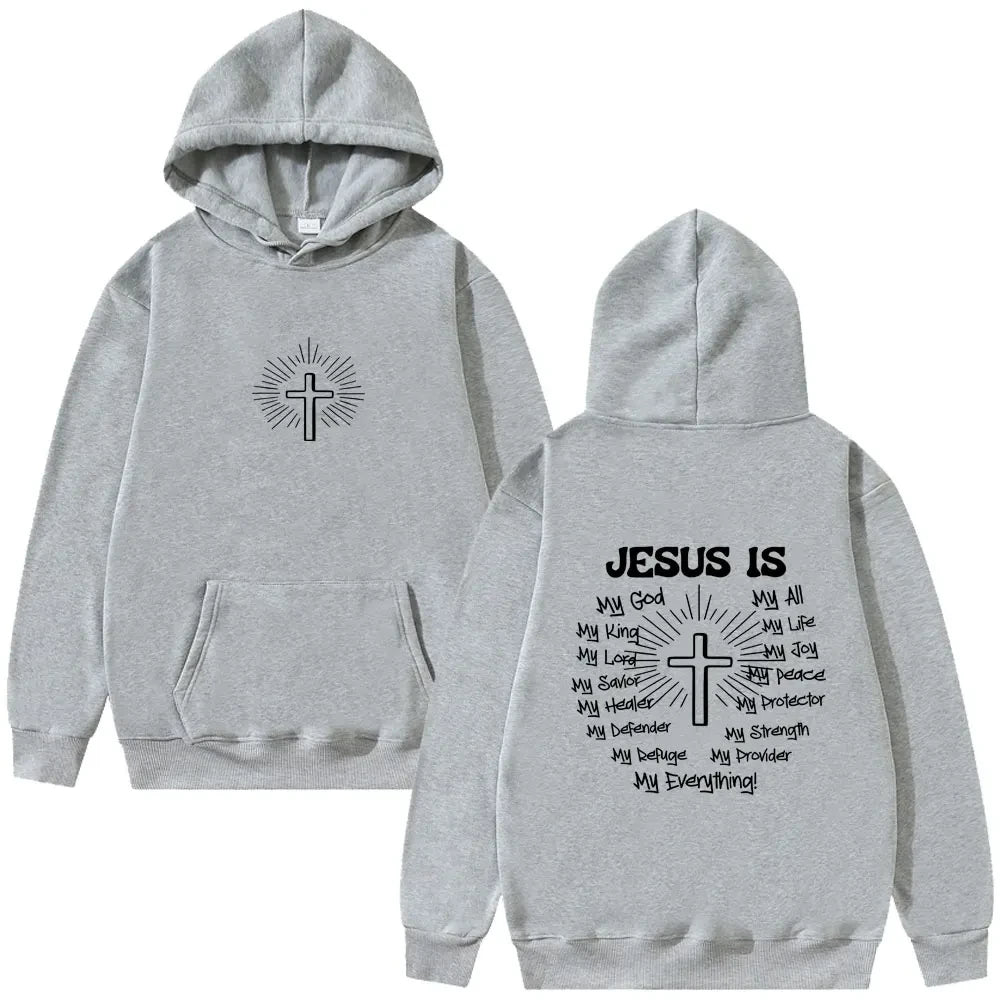 Oversized Faith Graphic Hoodie