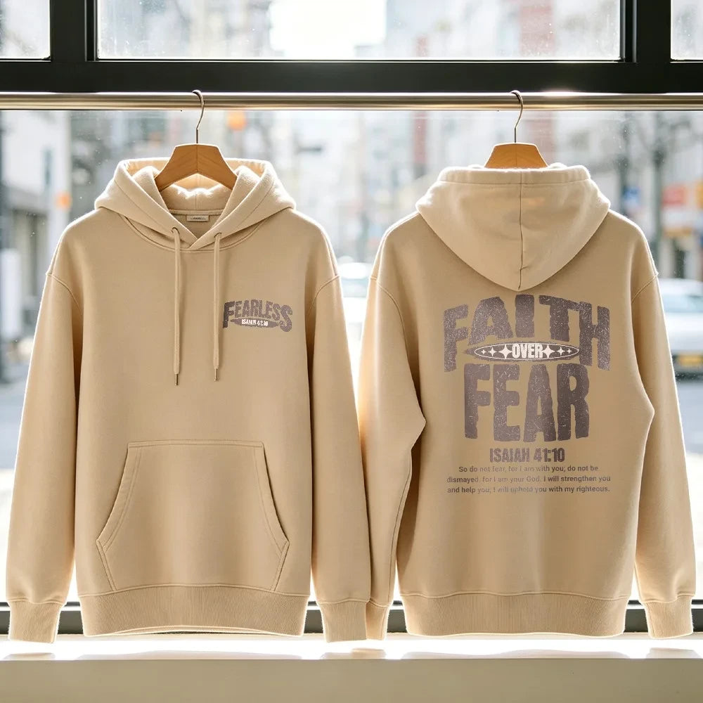 Faith Over Fear Mens Hoodie