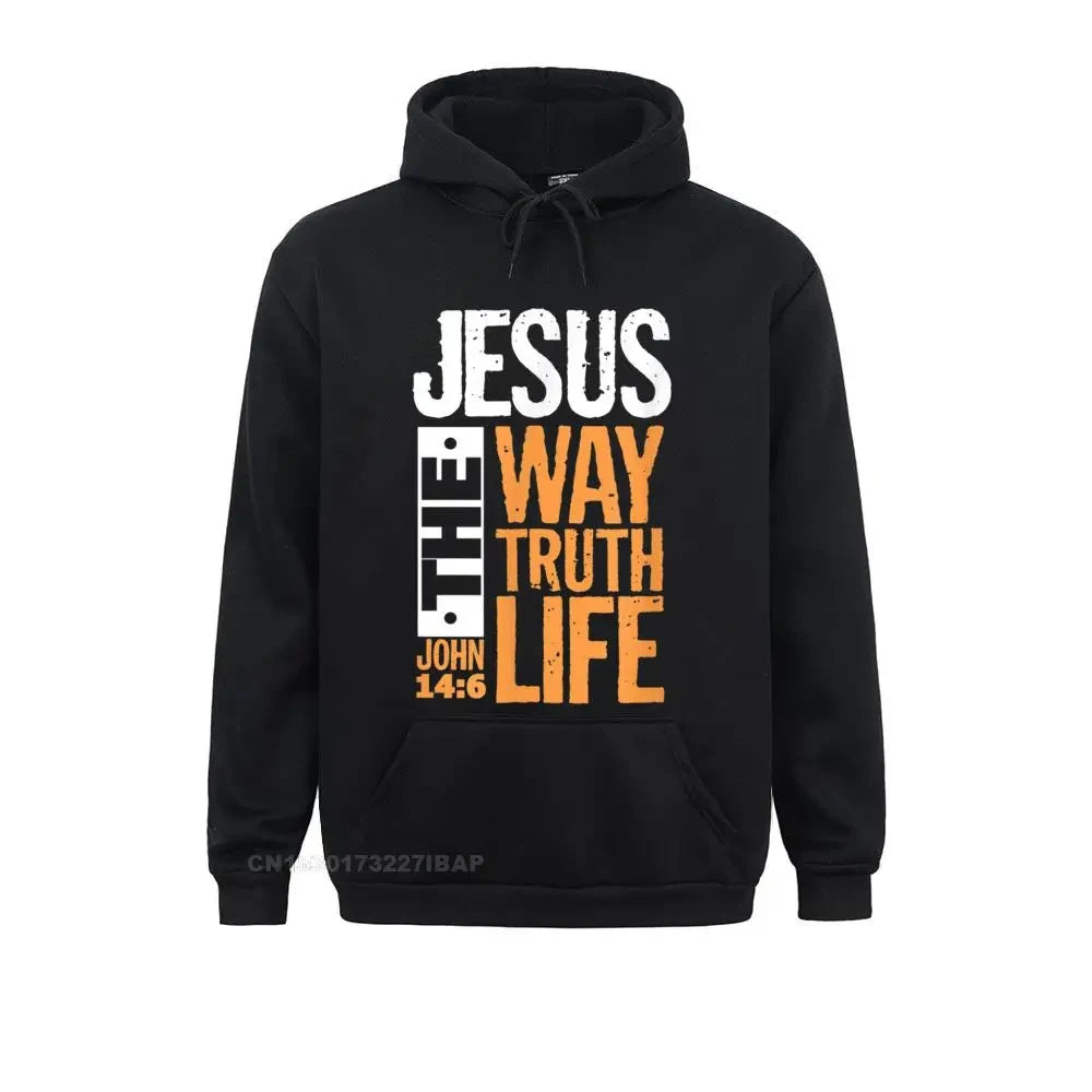 Christian Bible Verse Graphic Hooded Sweatshirt