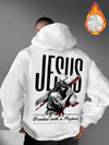 Loose Fit Jesus Print Hoodie